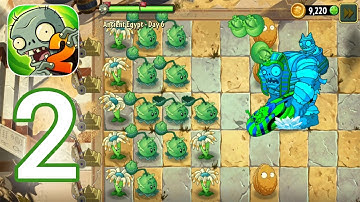 Plants vs. Zombies 2 - Gameplay Walkthrough Part 2 - Ancient Egypt Level 6 - 10 (iOS, Android)