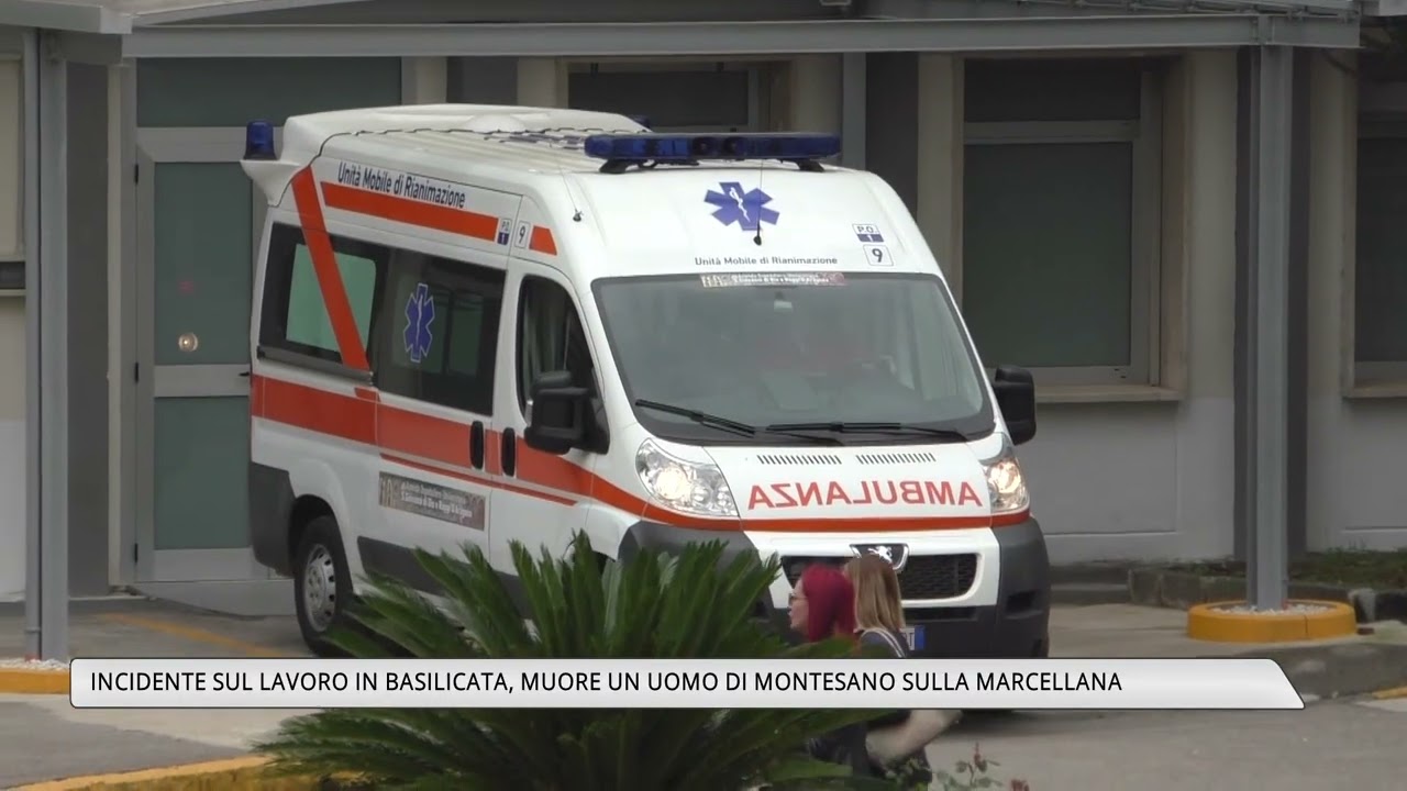 Incidente sul lavoro in Basilicata, muore un uomo di Montesano sulla Marcellana