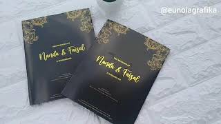 Template Undangan Pernikahan Cetak Soft File CDR #20 | Spesial Wedding Printing
