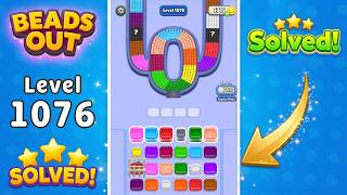 🧠 Beads Out Level 1076 Walkthrough & Solution | VooDoo Puzzle Game 🎮