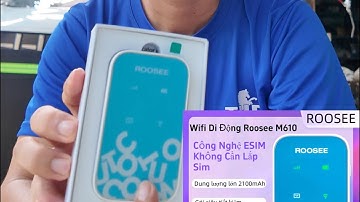 Bộ phát Wifi di động ROOSEE M610 chuẩn Wifi 6 siêu nhẹ 80g Ko cần lắp sim, không giới hạn dung lượng