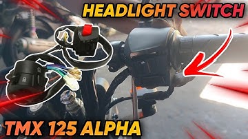 Paano Mag WIRING/INSTALL ng ON/OFF Switch Ng Ilaw At Tail Light Sa HONDA TMX 125 ALPHA | FULL GUIDE🔥