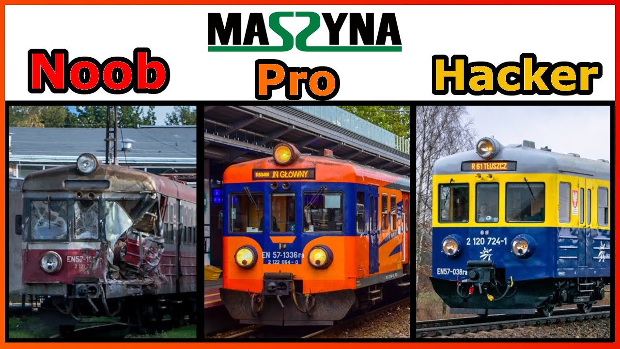 Noob vs Pro vs Hacker | Sterowanie EN57 w MaSzynie!