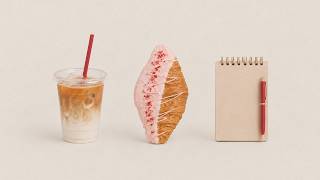 Parisian Pink Pastry, Iced Coffee & Quiet Notes | Soft Beats for Reading & Writing screenshot 4