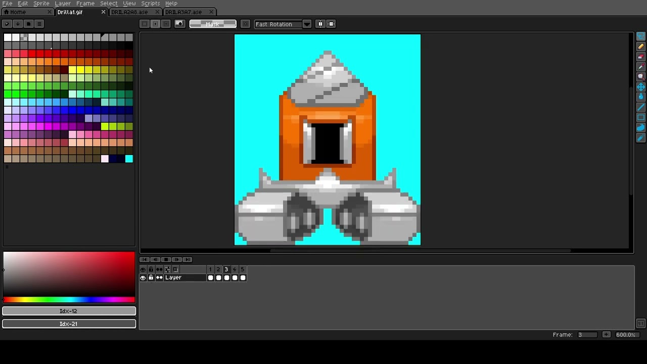 Drilla-Killa animation for Destiny Island