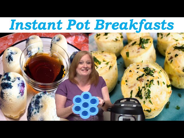 INSTANT POT BREAKFASTS USING SILICONE EGG BITE MOLD 