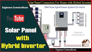 Hybrid Inverter with Solar Panel Connection For Home । Engineers CommonRoom