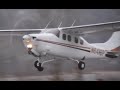 Cessna 210 taking off from Nelson, British Columbia (CZNL)