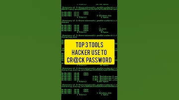 Top 3 tools HACKER use to Crack PASSWORD!#codinglife #coding #paython #viral #shorts #trandingshorts