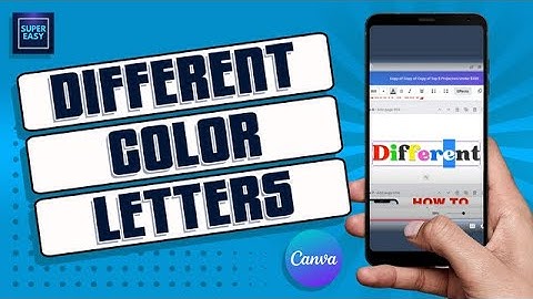 How To Make Each Letter A Different Color In Canva || QUICK&EASY TUTORIAL