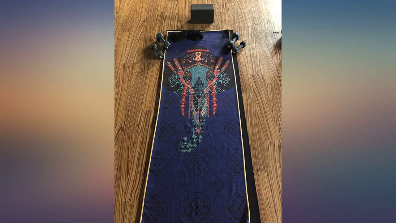 Yogitoes Manduka Yoga Towel for Mat, NonSlip and Quick Dry for Hot