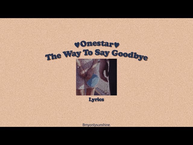 [ENG/THAISUB] Onestar(임한별) - The Way To Say Goodbye(이별하러 가는 길)LYRICS class=