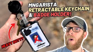  MNGARISTA Retractable Badge Holder, Heavy Duty