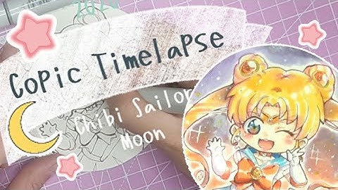Sailor Moon Copic Timelapse