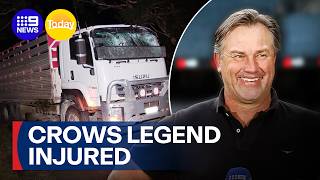 Community rallies behind AFL great Tony Modra following truck crash | 9 News Australia