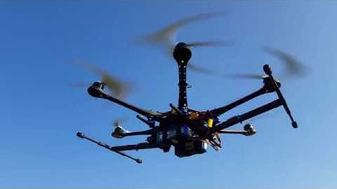 RcTimer F800 with wooden props (DJI S800 clone)