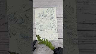 Learn to create playful and beautiful leaf monoprints like these 🌿 #mixedmediatechniques