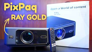 Indias First Mini Led Projector Pixpaq Ray Gold Full Review Pros Cons