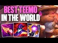 INCREDIBLE GAMEPLAY BY THE BEST TEEMO IN THE WORLD! | CHALLENGER TEEMO TOP GAMEPLAY | 11.20 S11