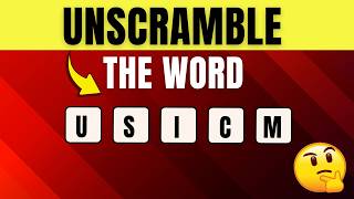 Unscramble the Word Game | 50 Brain Teasers | Only 1% Get All Right!