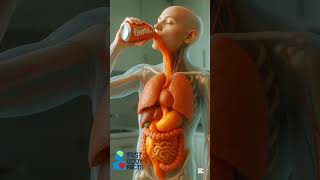 Fanta in the Body: Digestion Explained 🔬🥤 #anatomy #3danimation #humanbody #short