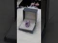 Violet Aura Amethyst Ring
