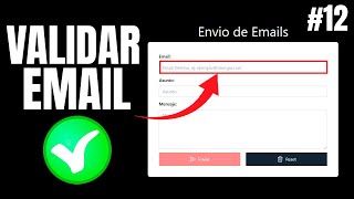 ✅ Validar el Email con una expresión regular en los Formularios con JavaScript #12