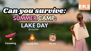 CAN YOU SURVIVE SUMMER CAMP: LAKE DAY| interactive choice based story| episode 2