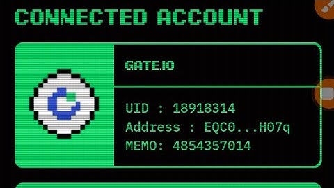 How To Submit Your Gate.io UID, Mnemonics Address And Memo on Mnemonics Airdrop Bot