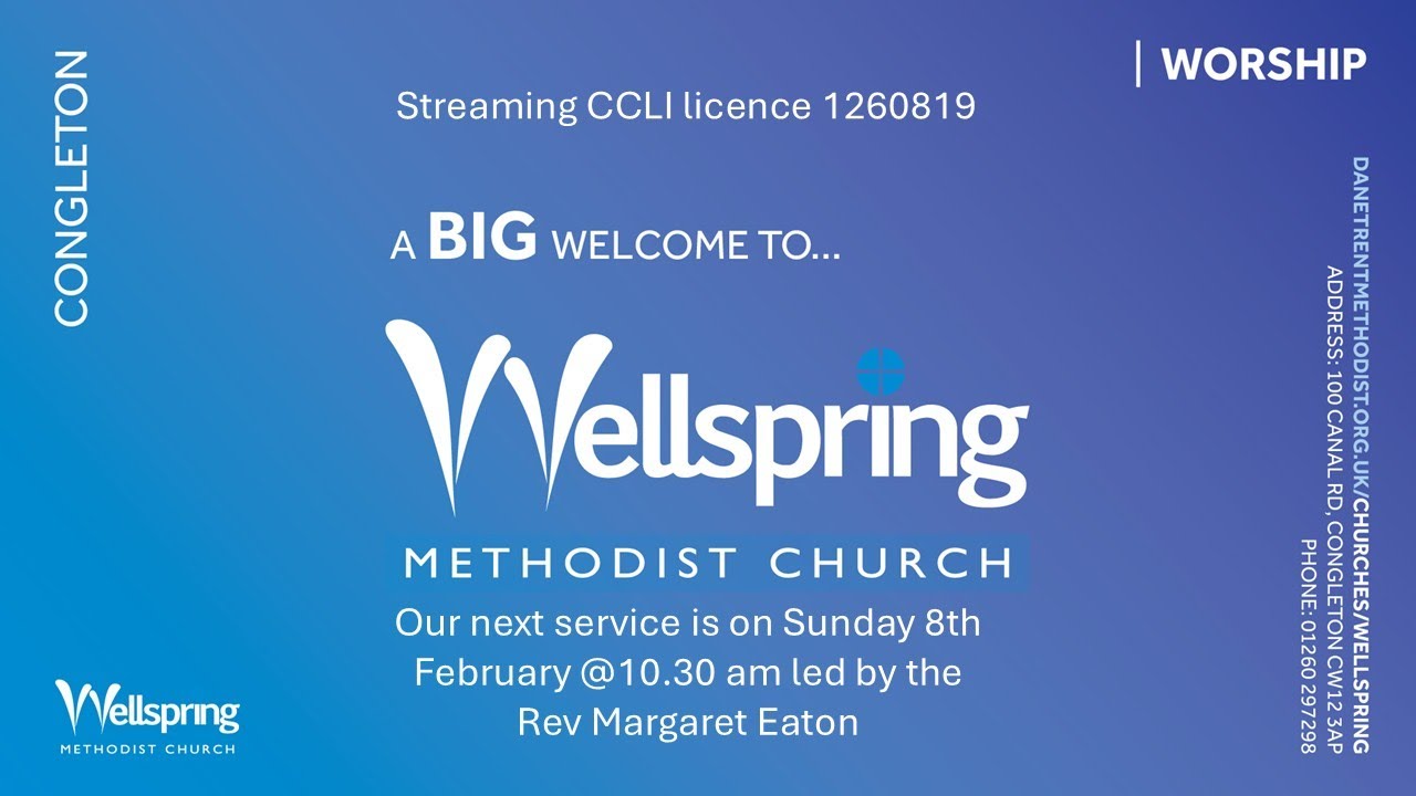 Wellspring Methodist Church, Congleton, UK - YouTube