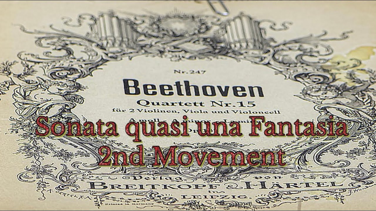 Sonata quasi una fantasia – Op.27.No.2 2nd mouvement - BEETHOVEN 