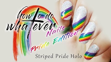 Paint the pride flag on your nails? Stripe it up, babe