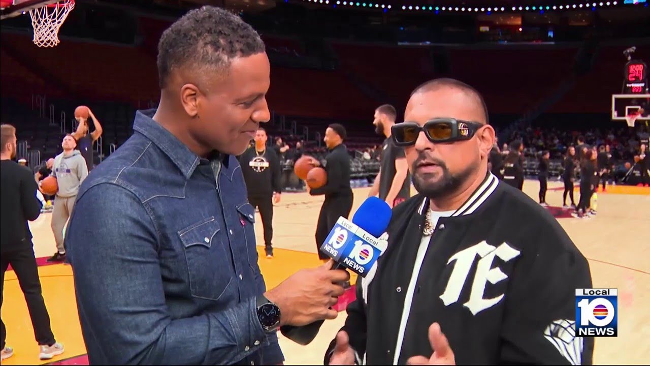 Sean Paul speaks to Local 10 during Caribbean Heritage Night at Kaseya Center