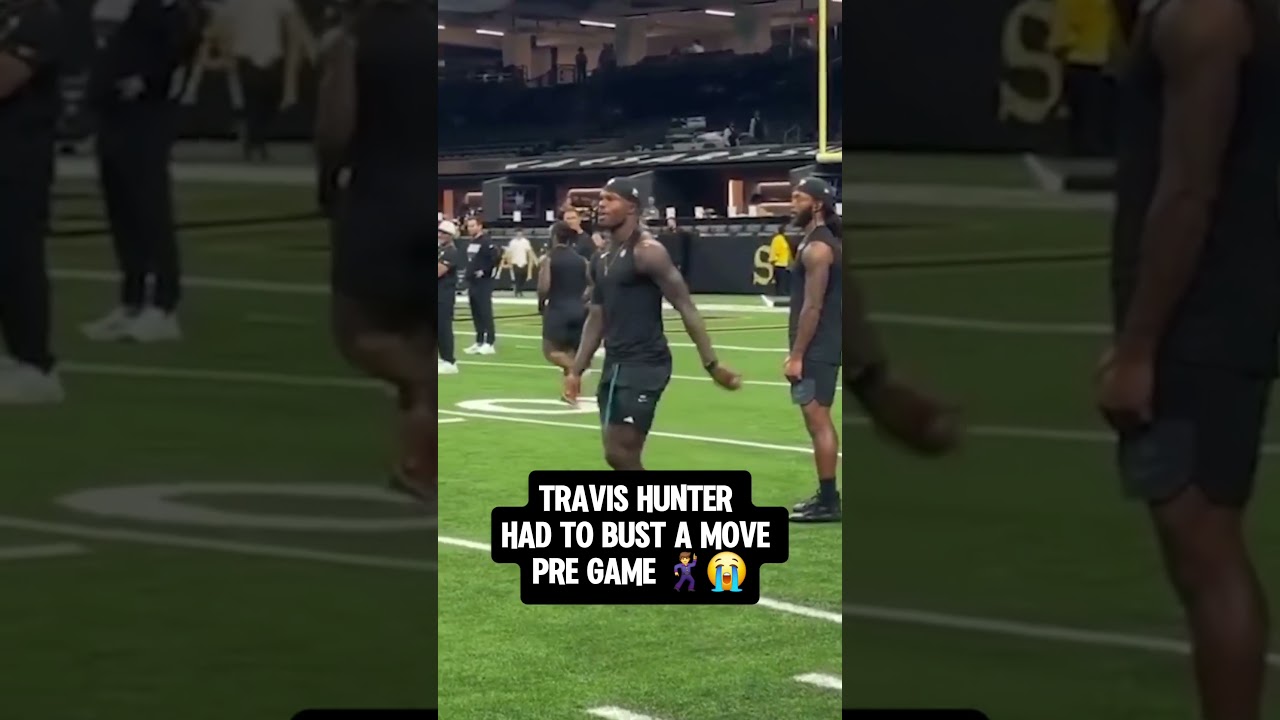 Travis Hunter was feeling the Funk 🕺😭