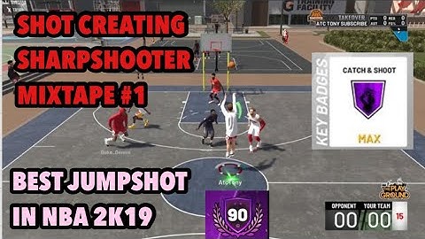SHOT CREATING SHARP MIXTAPE SHOOTING LIKE A PURE SHARPSHOOTER | BEST JUMPSHOT NBA 2K19 | BEST BUILD
