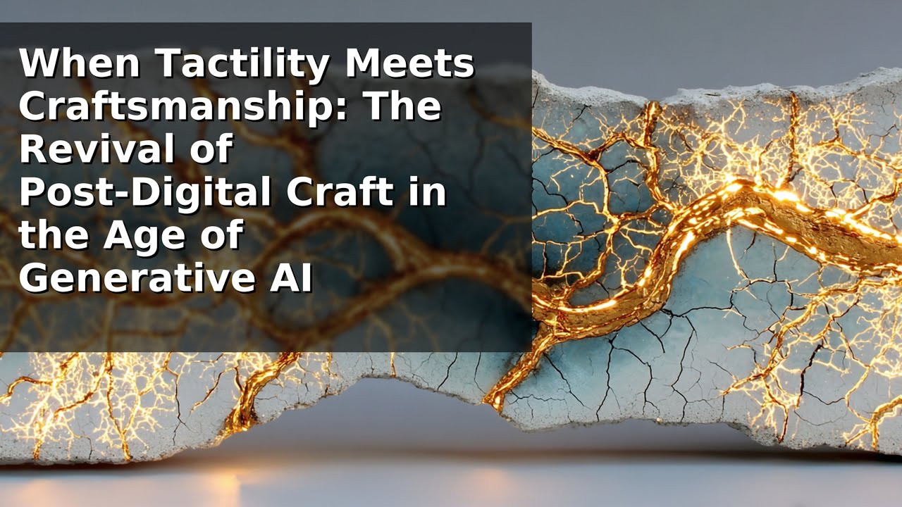 當手感遇見匠心：生成式AI時代的工藝復興