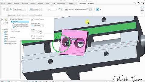 Bench vice assembly in creo 3.0