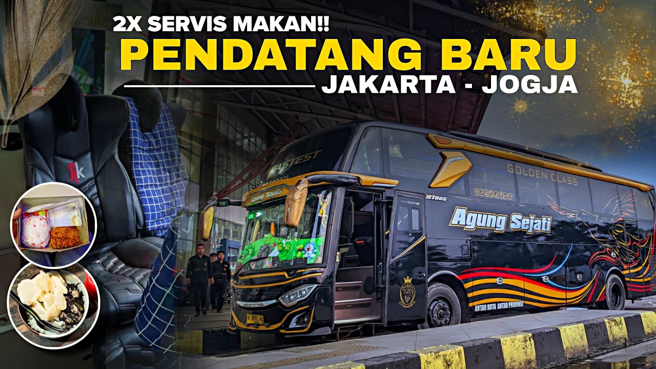 RP 240.000 ASLI KENYANG KALAU NAIK BUS INI‼️| Trip Agung Sejati Golden Class Jakarta - Jogja