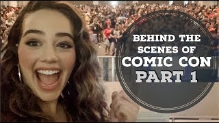 Behind the Scenes of Comic Con with My Cobra Kai Family! || PART 1 || MY FIRST SDCC EXPERIENCE!