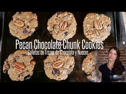 Pecan Chocolate Chunk Cookies | Galletas de Trozos de Chocolate y Nueces | ArtisticVegan.com