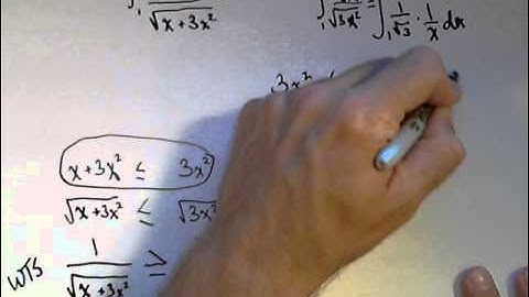 The Comparison Test for Improper Integrals Example