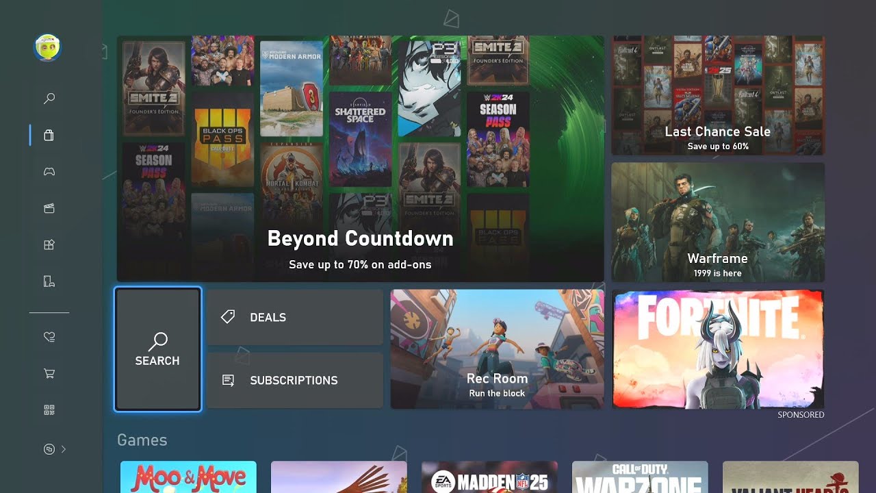 ASMR Gum Chewing Browsing the Xbox Store