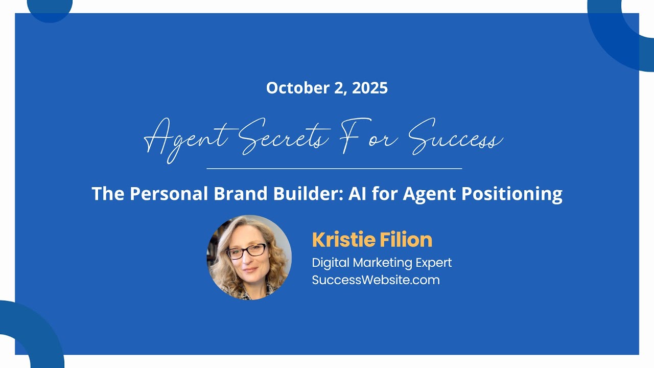 Agent Secrets LIVE - The Personal Brand Builder: AI for Agent Positioning