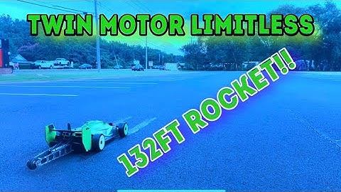 Arrma limitless Twin motor Drag test/tune on prep!