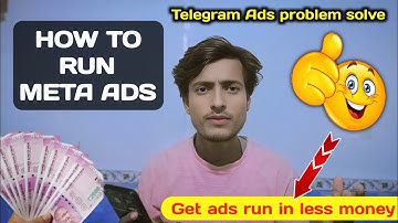 How to run meta ads | telegram ads run problem | ads run reject problem? #telegram #metaads