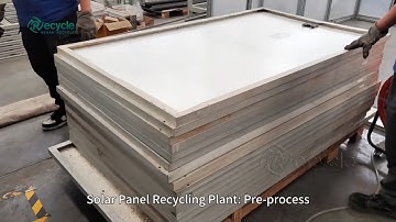 Recycling of Solar Panel: Automatic Removal J-box, Frame and Glass