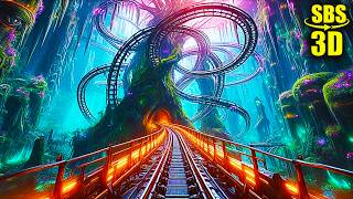 3D Pandora's Magic Forest Roller Coaster | VR Vídeo 3D SBS [Google Cardboard • VR Box]