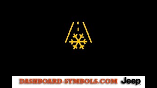 Jeep Icy Road Condition Indicator Light - Jeep | Yellow Warning Lights | Dashboard Symbols | Meaning