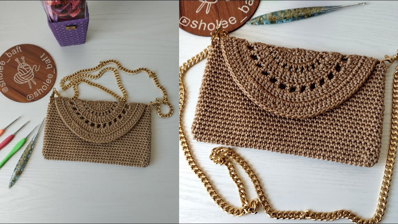 کامل تر از این آموزش جایی نمی بینی/آسونترین روش بافت کیف مکرومه بافی