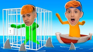 USEI MEU AMIGO COMO ISCA DE TUBARÃO NO GANG BEASTS!! 🦈